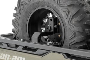 Polaris Ranger 900 XP EPS Spare Tire Carrier - Bed Side Mount - Rough Country - Black - '13-'17